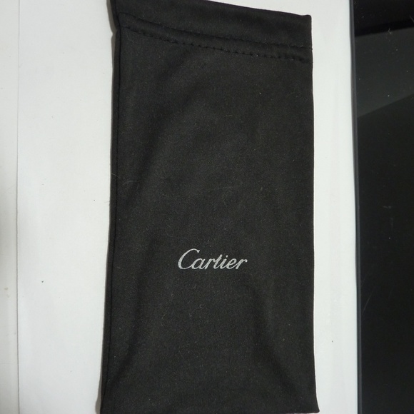 Cartier Accessories - Vintage CARTIER  BLACK SOFT POUCH Eyeglass Glasses Case